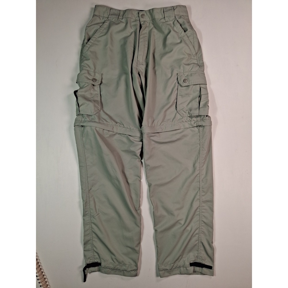Dakota Grizzly Convertible Hiking Cargo Pants Size S Gray Nylon Zip Off Hiking